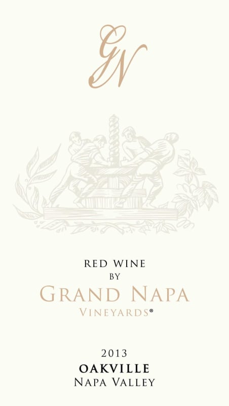 Grand Napa Vineyards Oakville Red Wine 2013 Front Label