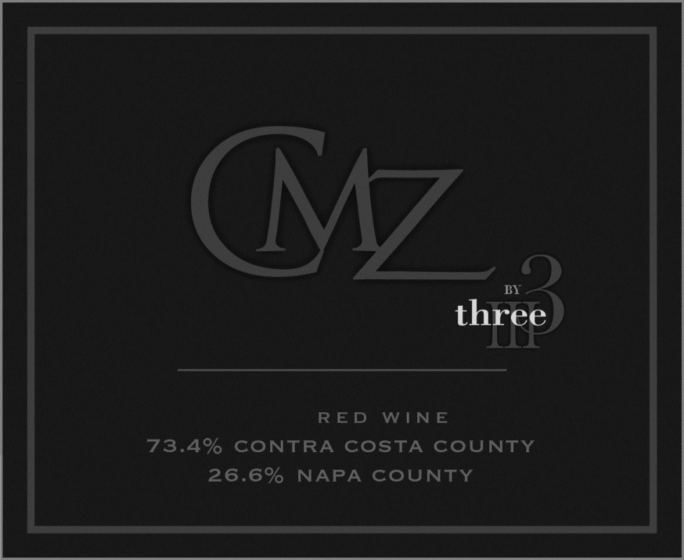 Three Wine Company CMZ 2013 Front Label