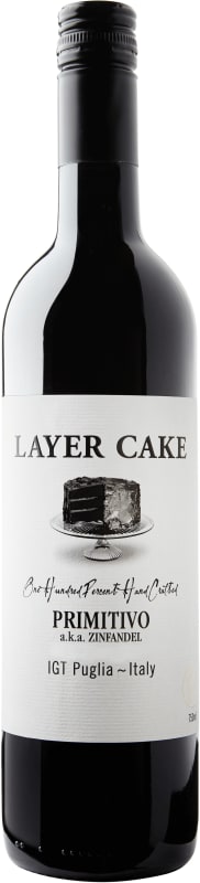 Layer Cake Primitivo aka Zinfandel 2018 Front Bottle Shot