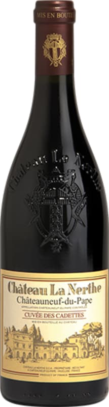 Chateau La Nerthe Chateauneuf-du-Pape Cuvee des Cadettes 2015 Front Bottle Shot