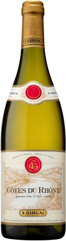 E. Guigal Cotes du Rhone Blanc 2018 Front Bottle Shot
