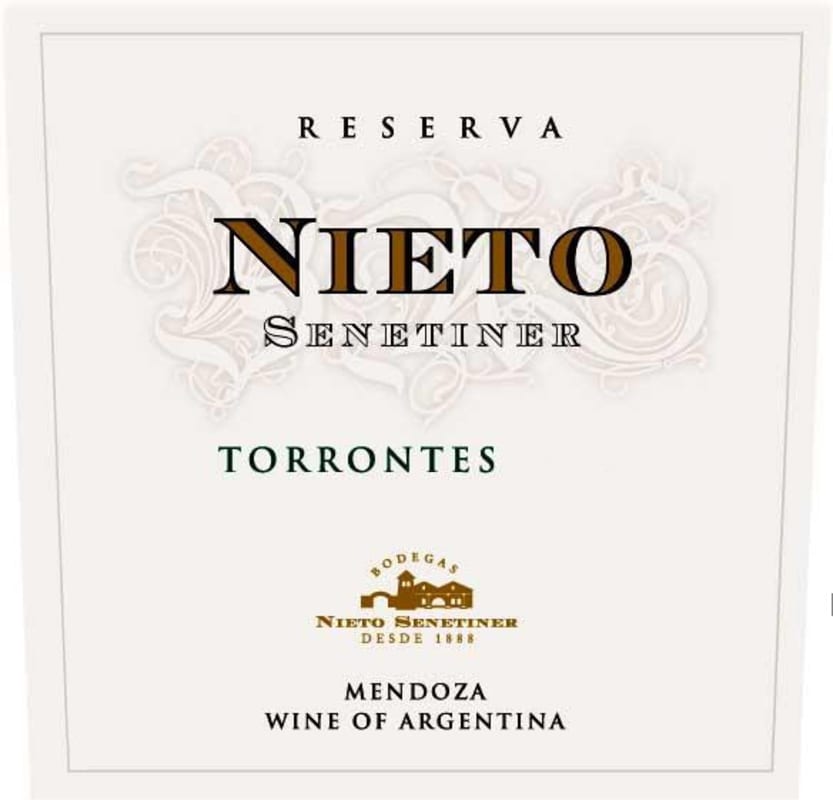 Nieto Senetiner Reserva Torrontes 2015 Front Label
