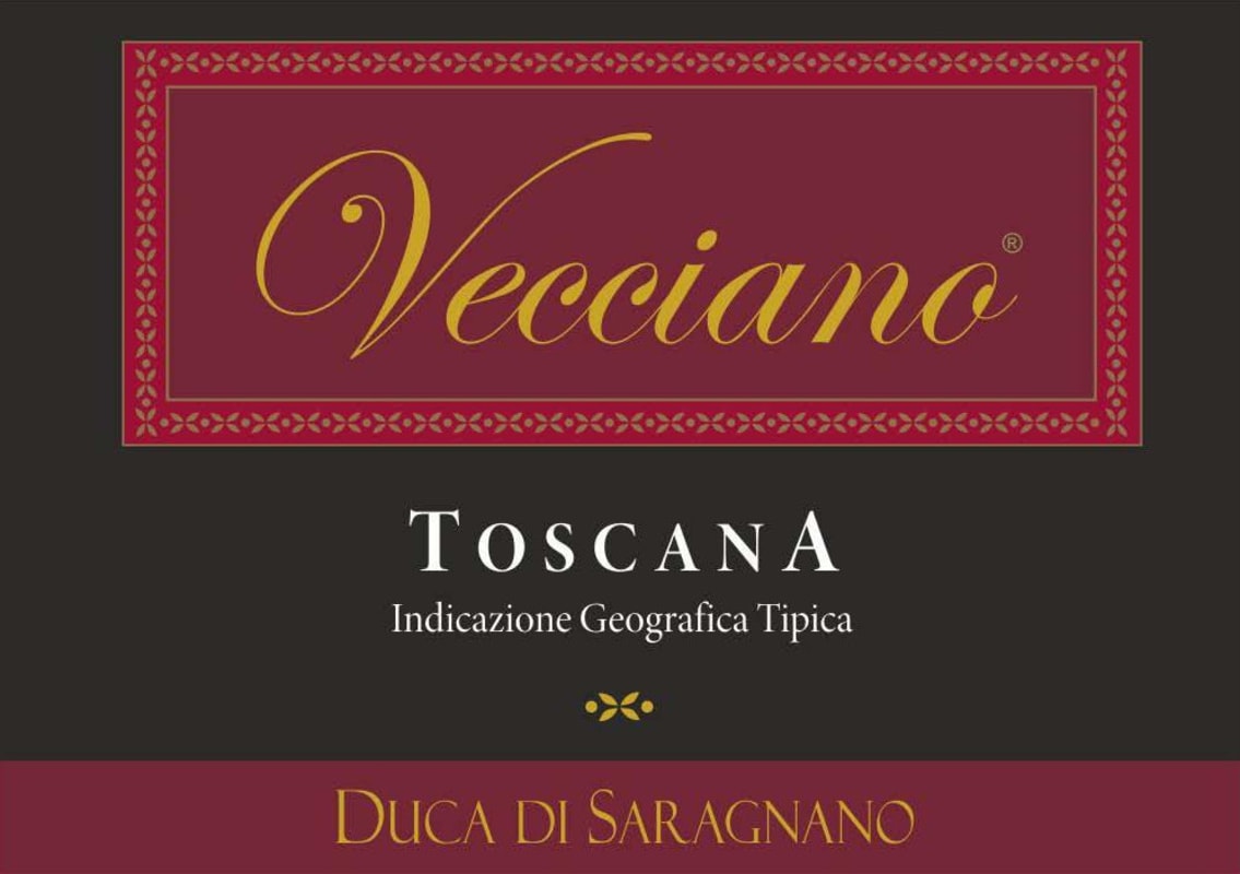Duca di Saragnano Vecciano 2008 Front Label