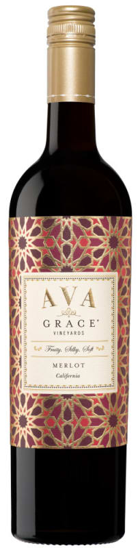 AVA Grace Merlot 2019 Front Bottle Shot