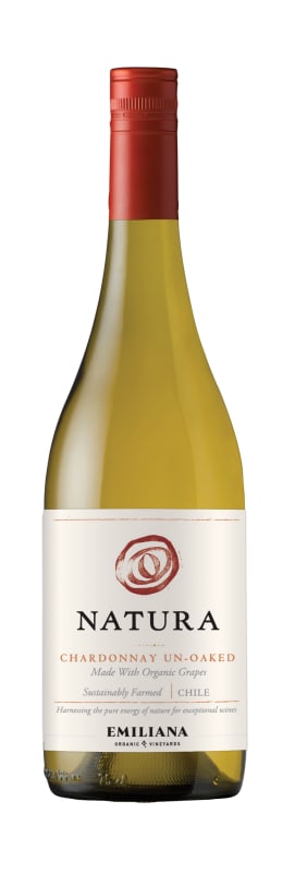 Natura Unoaked Chardonnay 2021 Front Bottle Shot