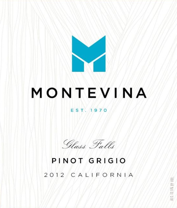 Montevina Glass Falls Pinot Grigio 2012 Front Label