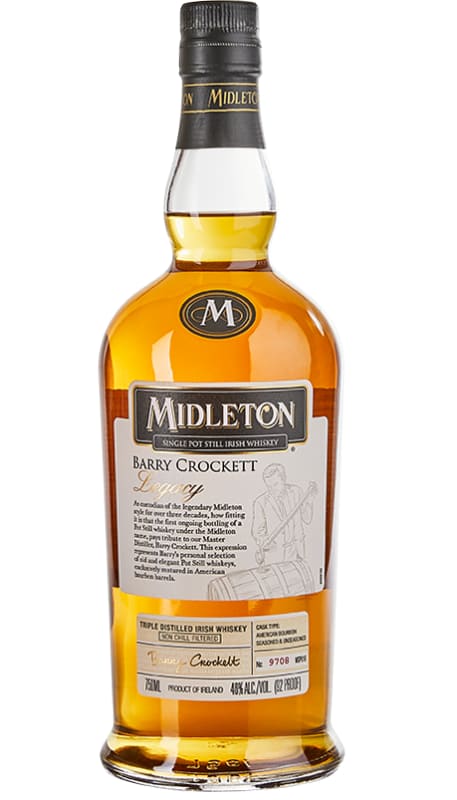 Midleton Very Rare Barry Crockett Legacy Irish Whiskey Front Bottle Shot