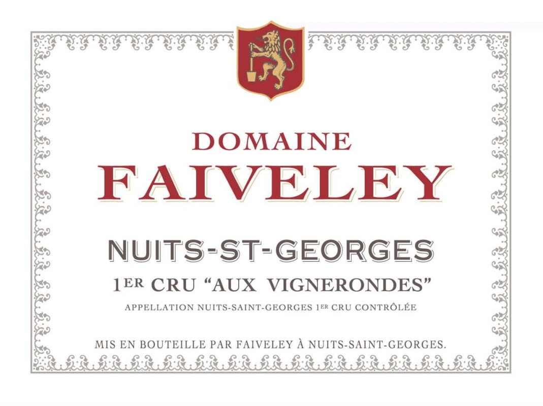 Faiveley Nuits-St-Georges Aux Vignerondes Premier Cru 2013 Front Label