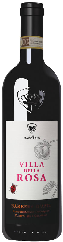 Pico Maccario Villa della Rosa Barbera d'Asti 2019 Front Bottle Shot