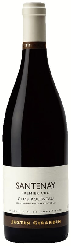 Justin Girardin Santenay Clos Rousseau Premier Cru 2017 Front Bottle Shot