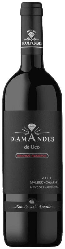 Bodega DiamAndes Grande Reserve Malbec-Cabernet 2018 Front Bottle Shot