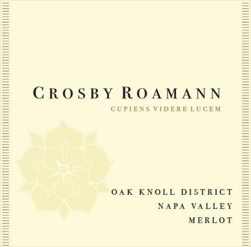 Crosby Roamann Merlot 2013 Front Label