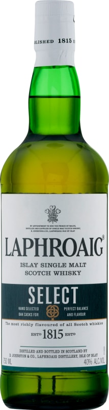 Laphroaig Select Single Malt Scotch Whisky Front Bottle Shot