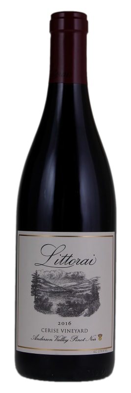 Littorai Cerise Vineyard Pinot Noir 2016 Front Bottle Shot