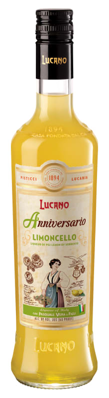 Lucano Limoncello Anniversario Front Bottle Shot