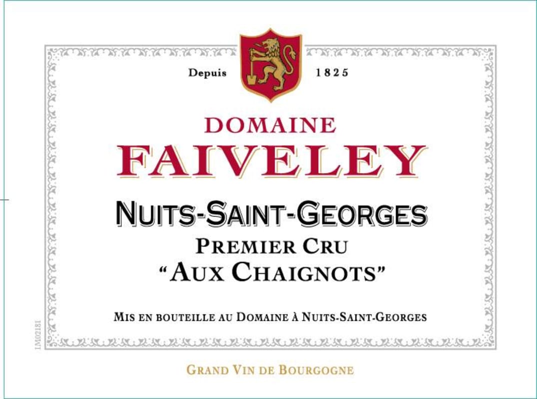 Faiveley Nuits-Saint-Georges Aux Chaignots Premier Cru 2016 Front Label