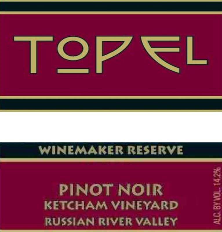 Topel Winery Ketcham Vineyard Pinot Noir 2011 Front Label