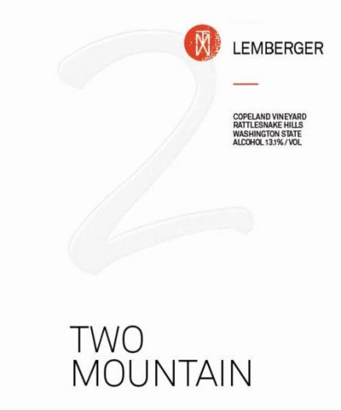 Two Mountain Winery Rattlesnake Hills Lemberger 2016 Front Label