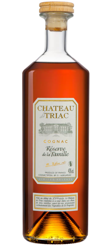 Chateau de Triac Reserve de la Famille Cognac Front Bottle Shot