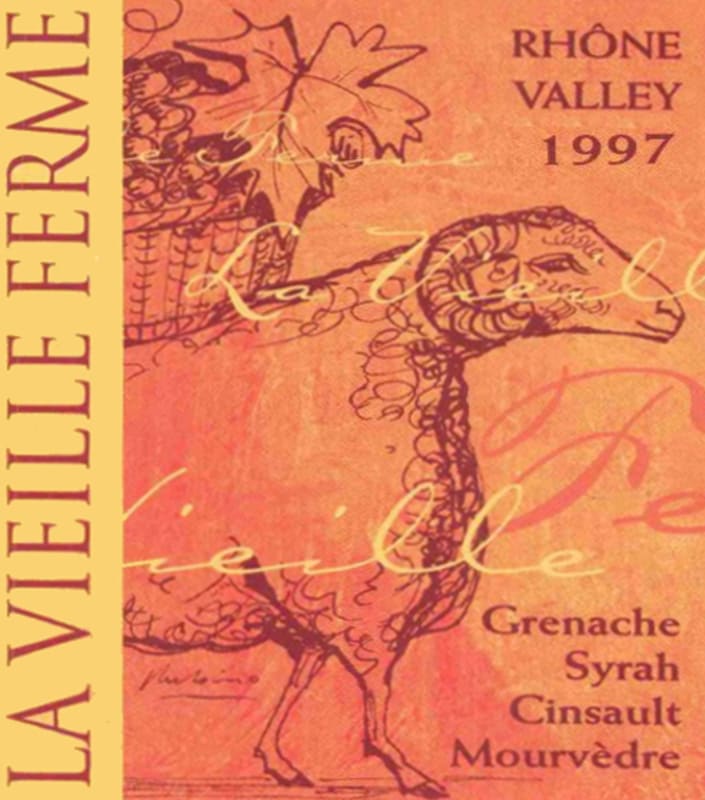 Famille Perrin La Vieille Ferme Rouge 1997 Front Label