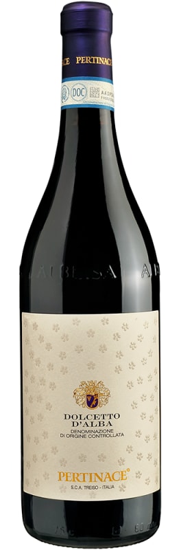 Pertinace Dolcetto d'Alba 2025 Front Bottle Shot