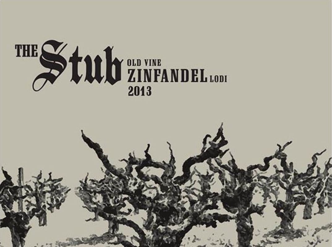 The Stub Old Vine Zinfandel 2013 Front Label