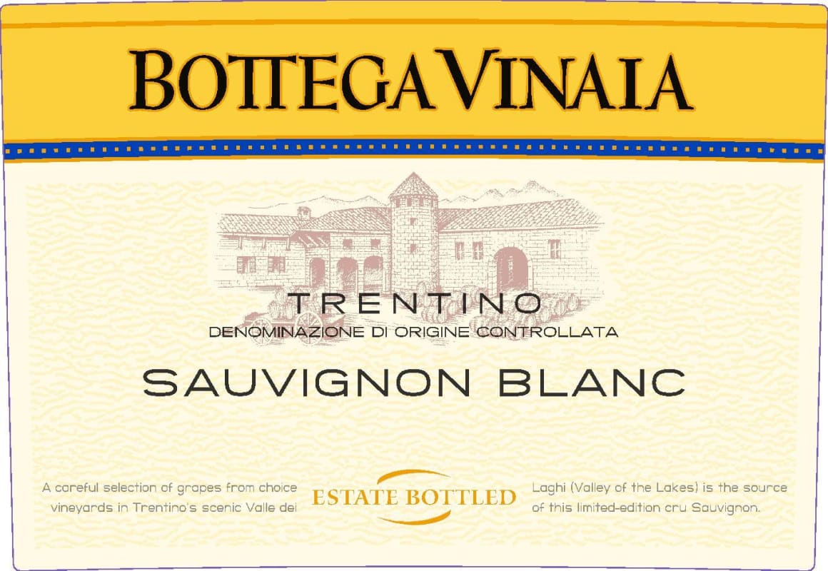 Cavit Bottega Vinai Sauvignon Blanc 2011 Front Label