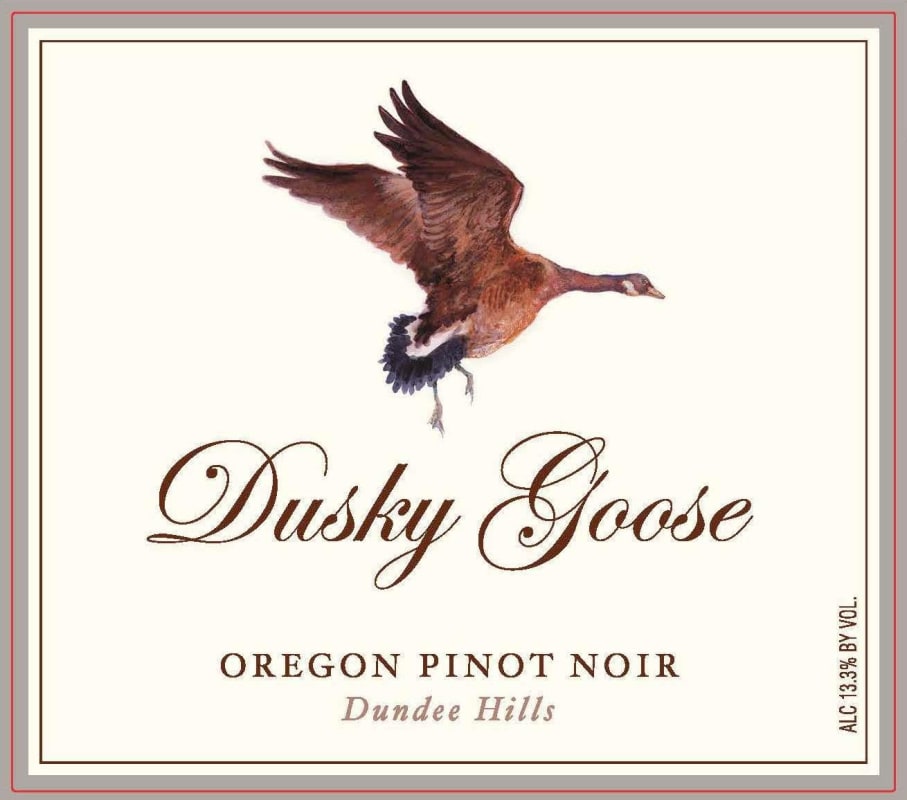 Dusky Goose Dundee Hills Pinot noir 2012 Front Label