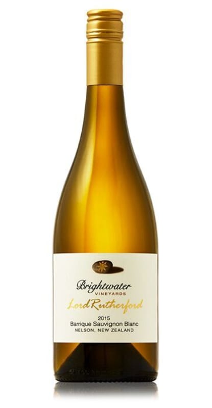 Brightwater Vineyards Lord Rutherford Sauvignon Blanc 2015 Front Bottle Shot