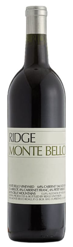 Ridge Monte Bello (1.5 Liter Magnum) 2015 Front Bottle Shot