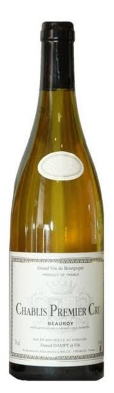 Daniel Dampt Chablis Beauroy Premier Cru 2018 Front Bottle Shot