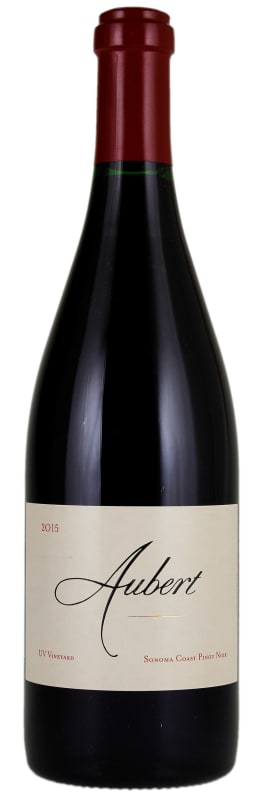Aubert UV Vineyard Pinot Noir 2015 Front Bottle Shot