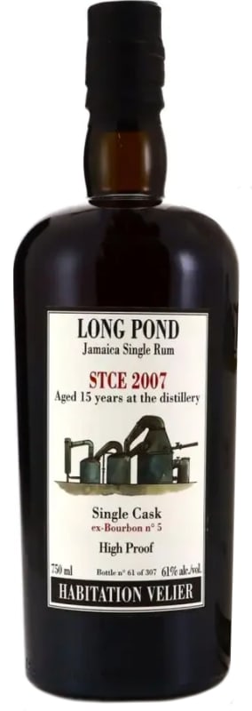 Habitation Velier Long Pond STCE Cask No. 5 Rum 2007 Front Bottle Shot