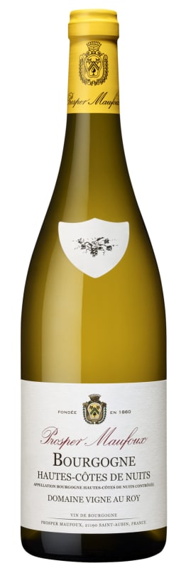 Prosper Maufoux Bourgogne Hautes-Cotes de Nuits Domaine Vigne au Roy Blanc 2021 Front Bottle Shot