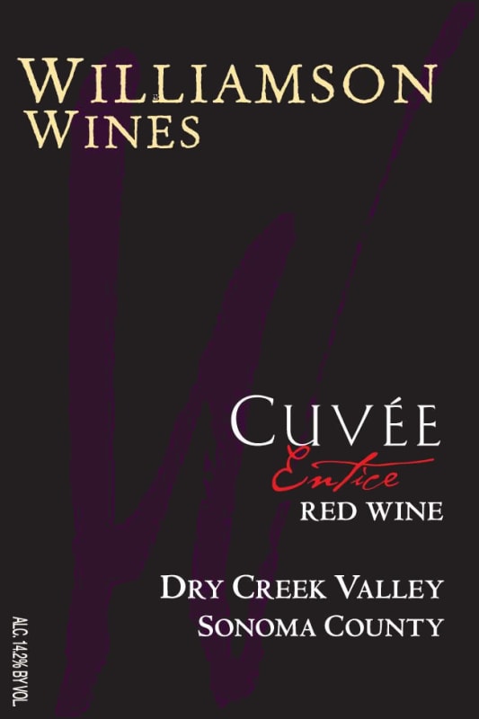 Williamson Wines Entice Cuvee 2015 Front Label