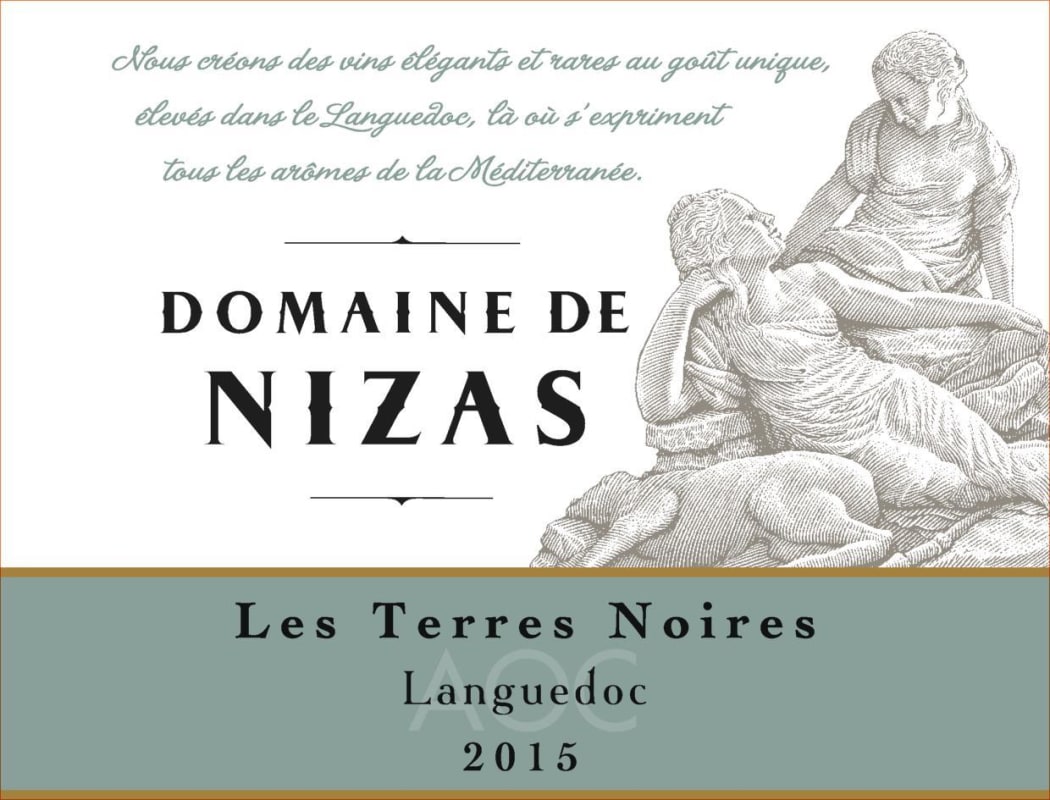 Domaine de Nizas Languedoc Les Terres Noires 2015 Front Label