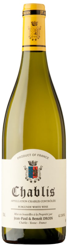 Jean Paul & Benoit Droin Chablis 2020 Front Bottle Shot