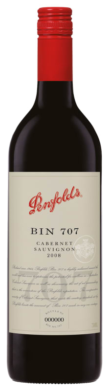 Penfolds Bin 707 Cabernet Sauvignon 2008 Front Bottle Shot