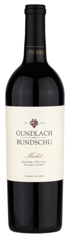 Gundlach Bundschu Merlot 2015 Front Bottle Shot
