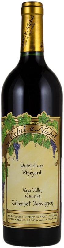 Nickel & Nickel Quicksilver Cabernet Sauvignon 2016 Front Bottle Shot