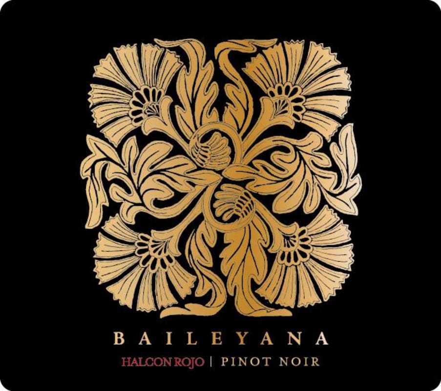 Baileyana Halcon Rojo Pinot Noir 2014 Front Label