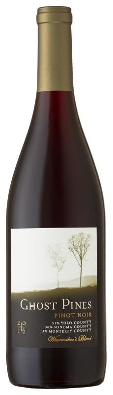 Ghost Pines Winemaker's Blend Pinot Noir 2016 Front Bottle Shot