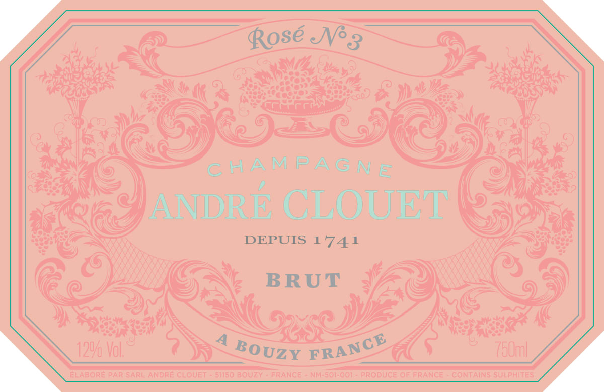 Champagne Andre Clouet Brut Rose No. 3 (1.5 Liter Magnum) Front Label