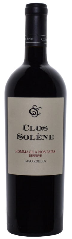 Clos Solene Hommage a nos Pairs Reserve 2012 Front Bottle Shot