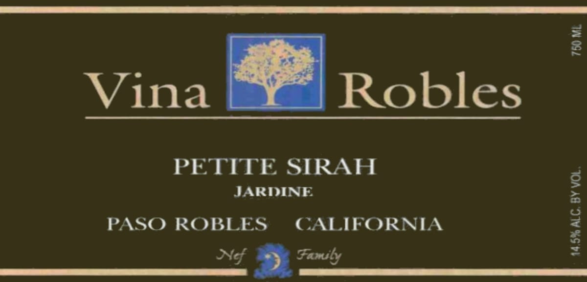 Vina Robles Jardine Petite Sirah 2004 Front Label