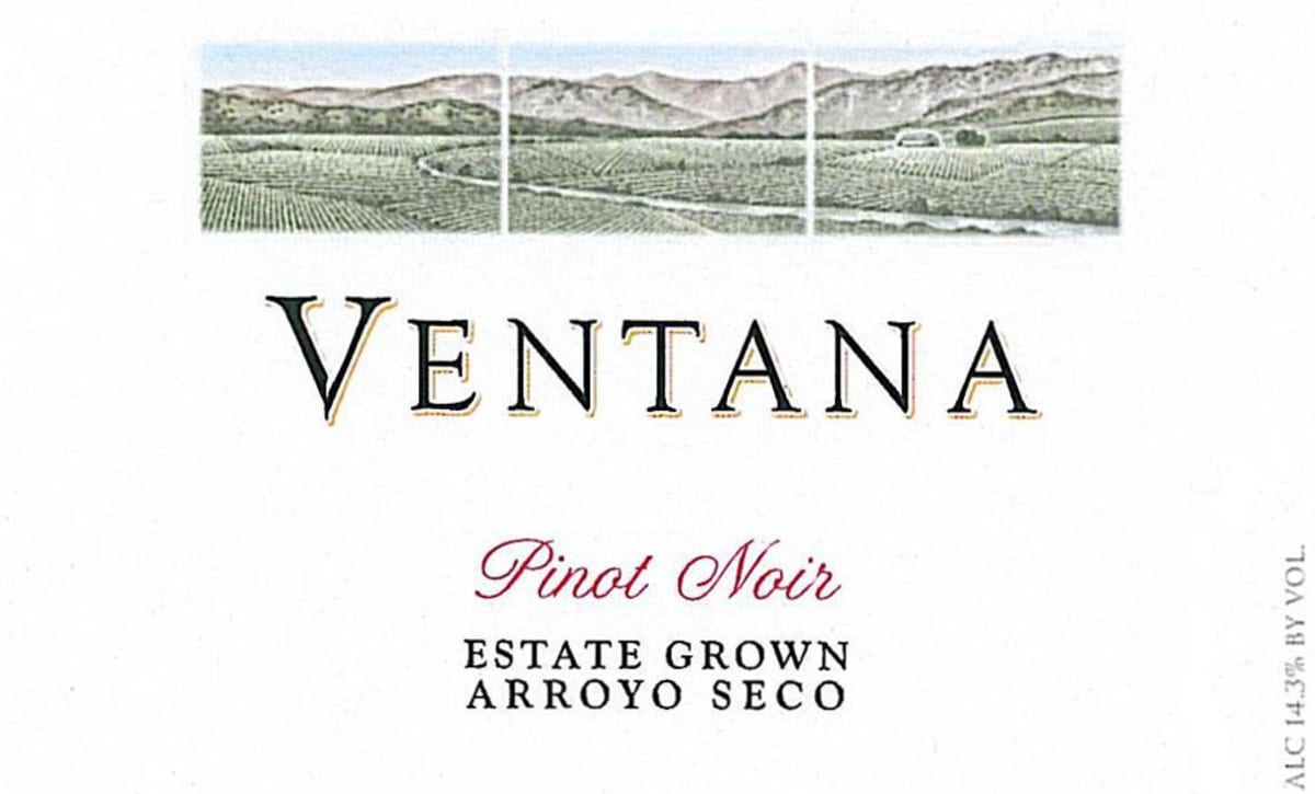 Ventana Estate Pinot Noir 2010 Front Label