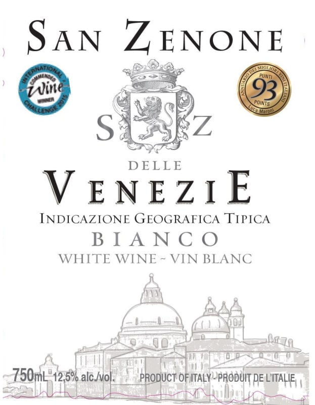 San Zenone delle Venezie Bianco 2016 Front Label