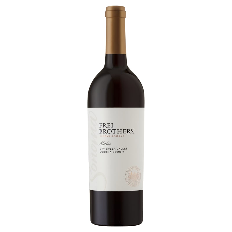 Frei Brothers Reserve Merlot 2016 Front Bottle Shot