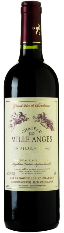 Chateau des Mille Anges Mozart 2015 Front Bottle Shot
