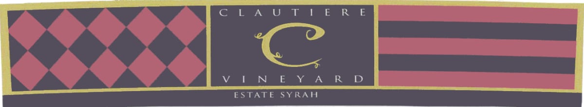 Clautiere Vineyard Estate Syrah 2004 Front Label